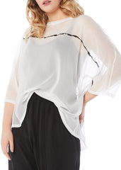 Reflection Top - Ivory Black