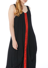 Joy Division Dress - Black Orange