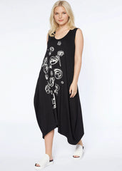 Shade Dress - Black Chalk