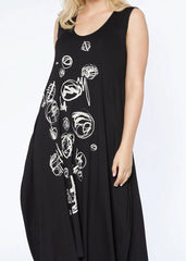 Shade Dress - Black Chalk