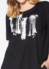 Lana Top - Black White