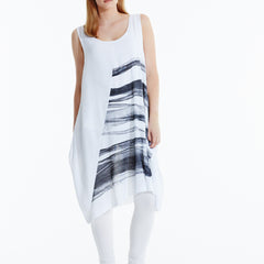 Middle of Nowhere Dress - White Black