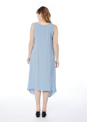 Joy Division Dress - Dusty Blue Black