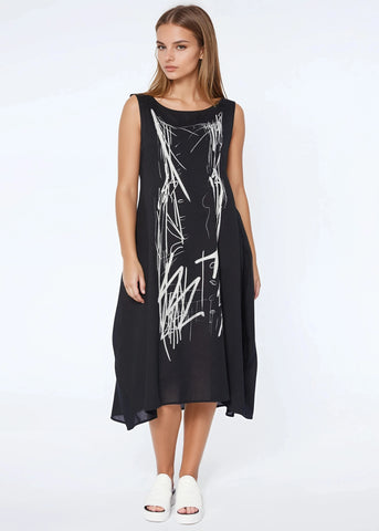 Andy Dress - Black Chalk