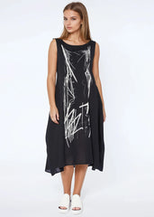 Andy Dress - Black Chalk
