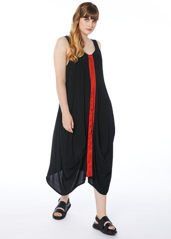 Joy Division Dress - Black Orange