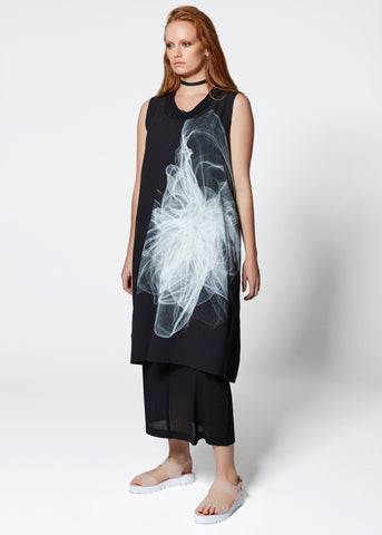 Cover Art Dress - Black White