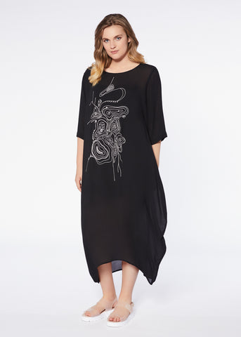 Tori dress- Black Rose